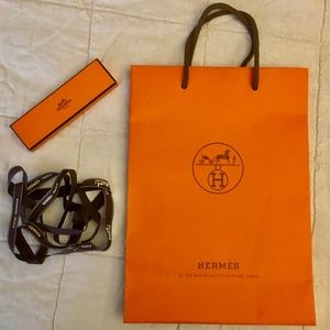*HERMES SHOPPING BAG, BOX, & RIBBON